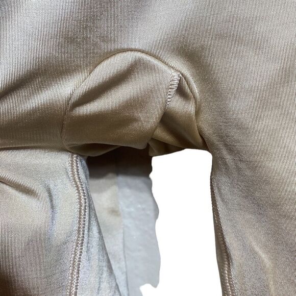 Spanx oncore mid thigh open bust bodysuit nude 3x satin - Picture 3 of 6